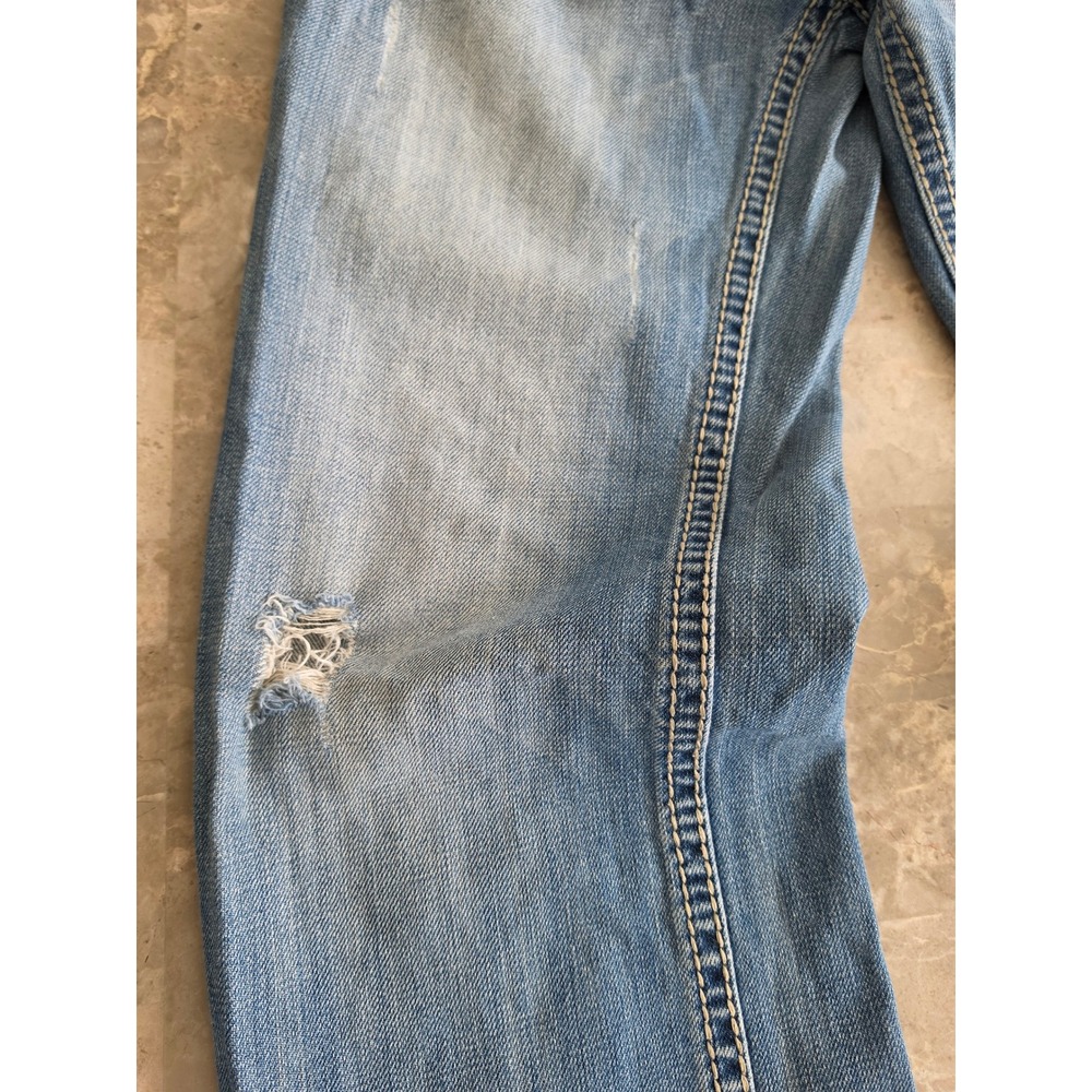 Rock & Roll Cowboy Double Barrel Relaxed Straight Jeans Mens 29x34 Blue Denim - Picture 11 of 16